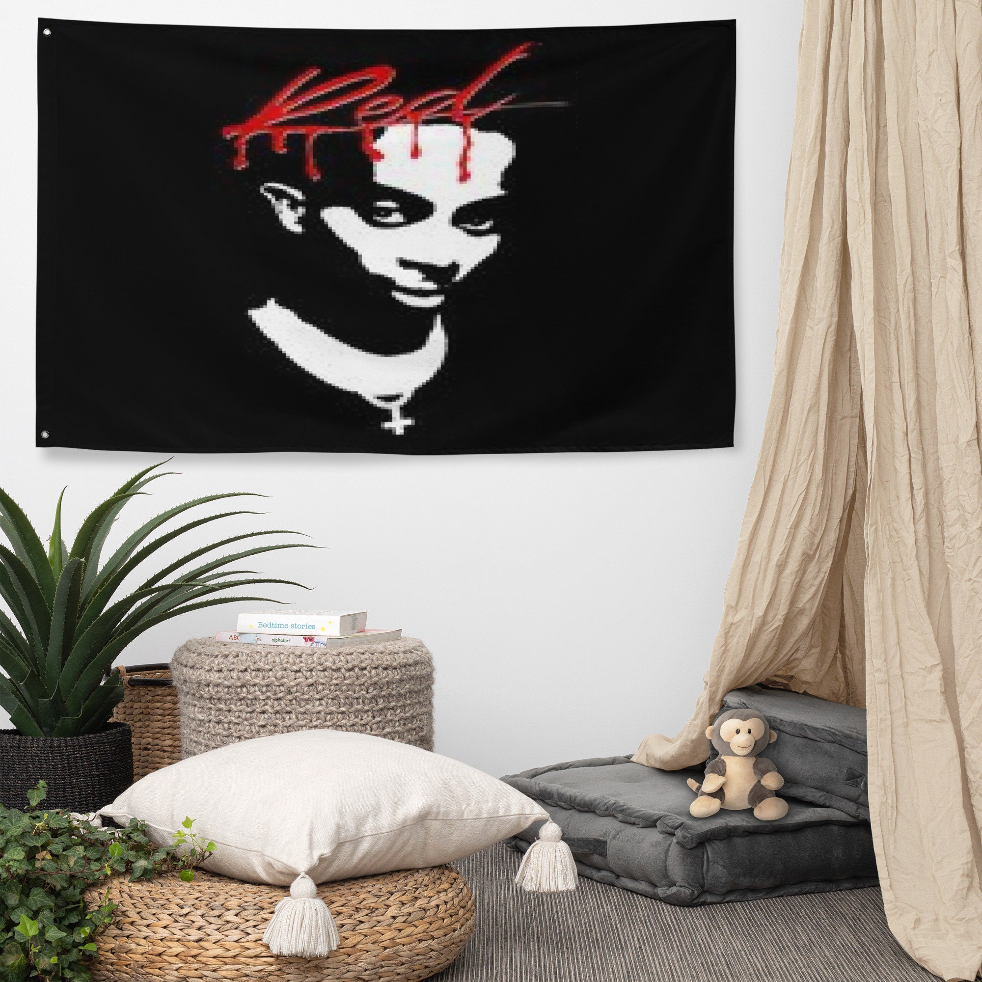Playboi Carti Tapestry
 Playboi Carti Whole Lotta Red Flag Tapestry Rapper Music Etsy