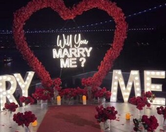 Will You Marry Me Neon Sign, Wedding Party Neon Light Decor, Gift for Wedding Couples, Marriage Neon Led Light
