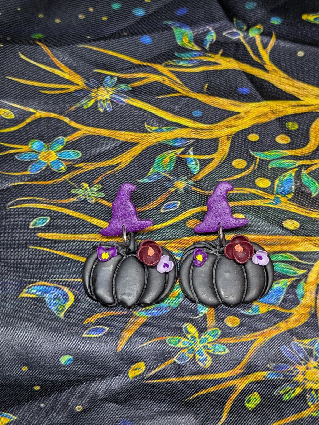 Orecchini Halloween A Forma Di Strega | BONSNY Pendenti Zucca Nera, Leggeri E Ipoallergenici, Perfetti Per Bomboniere