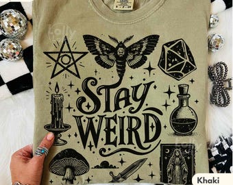 Stay Weird Halloween Comfort Colors Shirt: Funny Antisocial Introvert Tee
