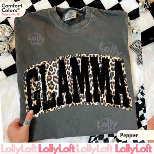 Leopard Glamma, Funny Grandma Shirt, COMFORT COLORS® Gift For Grandmother