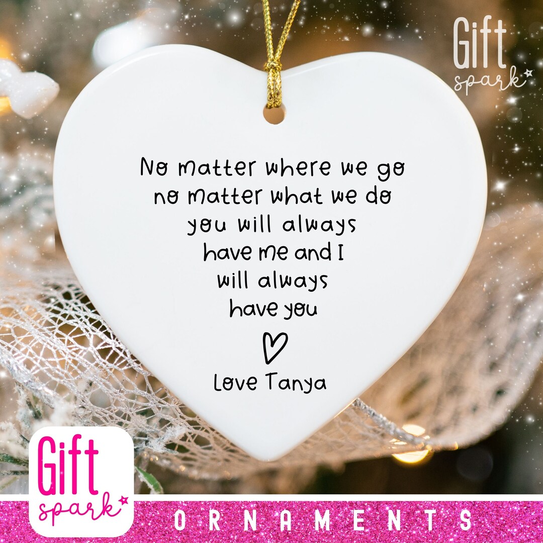 Best Friend Custom Ornament Personalized Motivational Bauble Friendship Keepsake Quote Christmas ...