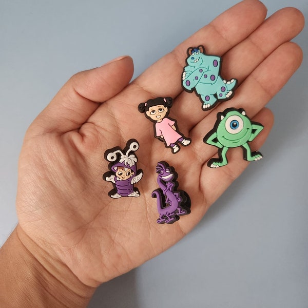 Monsters Inc Charms, Monstersinc birthday, monsters inc party, monsters inc deco, Boo birthday, sullivan, mike wazowski, monsters caketopper