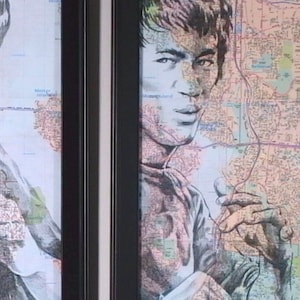 Brutalist Poster - Map Illustration Triptychon
