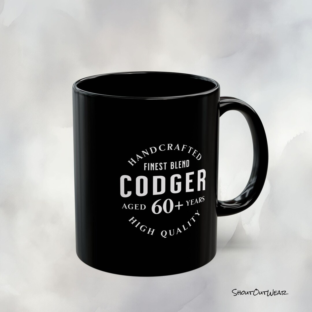 60th ,60 Years, 60+ Codger Themed Birthday Gift Ceramic Mug - Ships ...