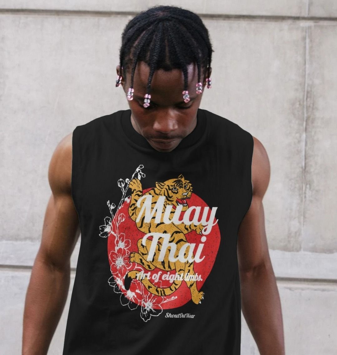 Muay Thai Clinch Débardeur Muay Thai - 100% Coton - Art Des 8