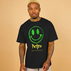 Retro - Everything Is Retro When You Are My Age! Organic Cotton Mens Oversized Tee, tshirt, t shirt - Ships from the UK