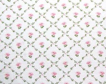 Vintage Laura Ashley 'KATE' Rose/White, Country Furnishing Cotton, 116cm x 50cm, 1983