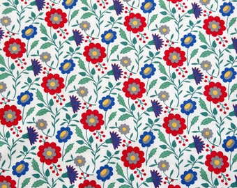 Vintage Laura Ashley - PAPRIKA - Country Furnishing Cotton, Printed Floral, 108cm x 70cm, 1987