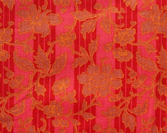 Vintage Laura Ashley - KASHMIR - Sienna Multi Red, Printed Cotton, 122cm x 80cm, 1989