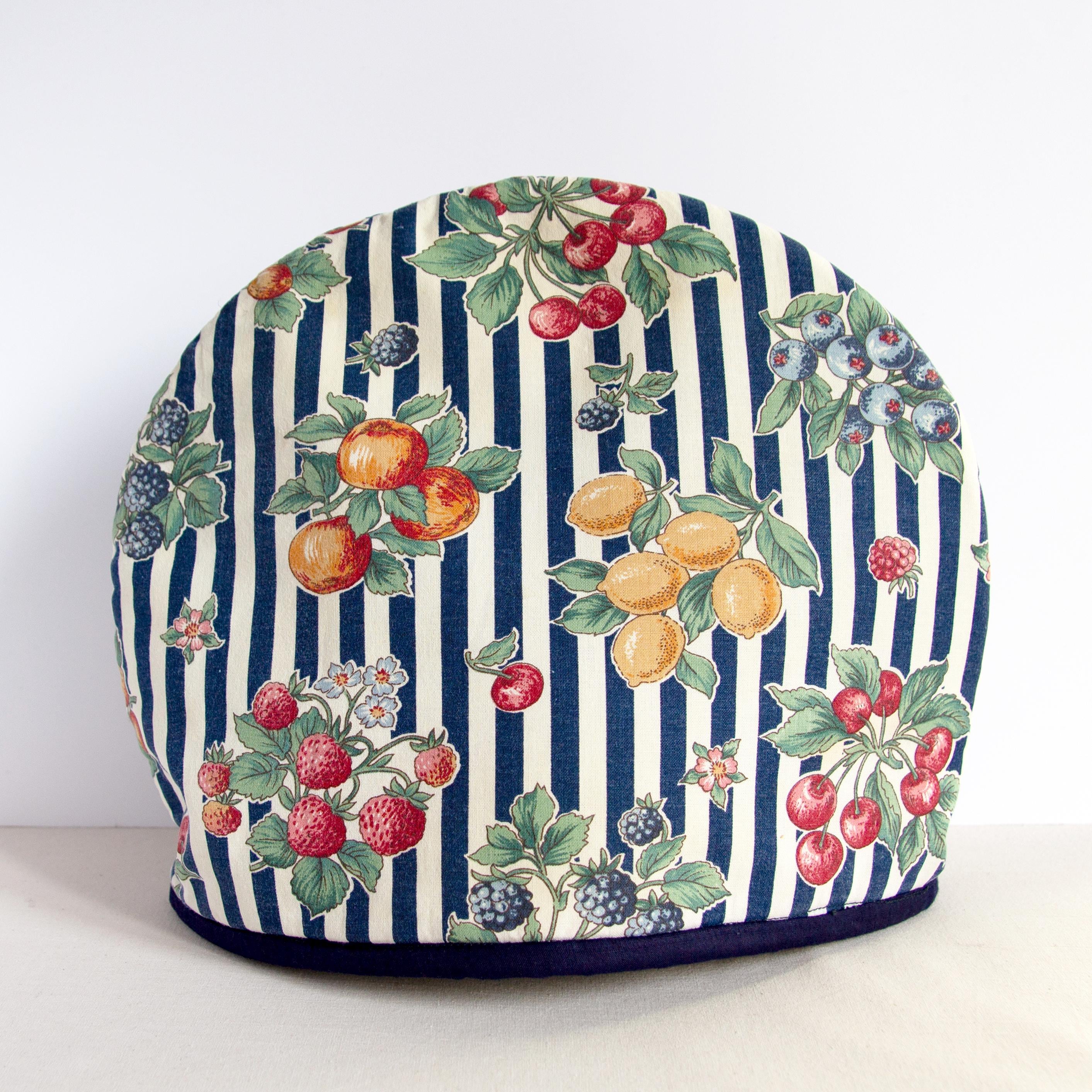 Kouchini FRUIT STRIPE Printed Cotton Tea Cosy, 32cm X 25cm