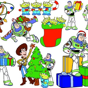 ToyStory SVG Bundle Svg Png Dxf, Woody SVG Cricut file, Forky svg, Buzz Lightyear Svg, Rex Svg, Jessie Svg, Aliens Svg, Cameo, Hamm