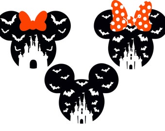 Halloween Mickey Head Svg Bundle, Halloween Mickey Svg, Mickey Spiderweb Svg, Mickey Halloween SVG Cut File - Cricut - Digital File