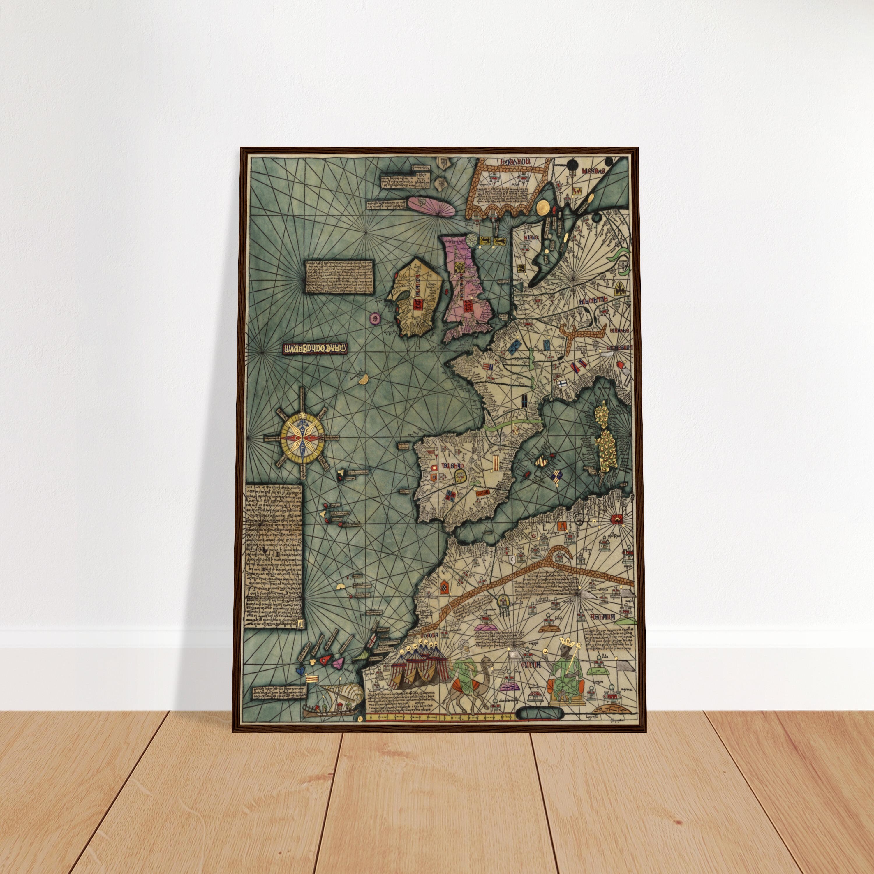 Catalan atras カタルーニャ地方の地図 Catalan Atlas, 14th century