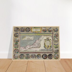 The Abraham Ortelius (1570) Map of Palestine and the Holy Land (Museum Quality Paper)
