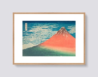 Katsushika Hokusai - Fine Wind, Clear Morning (1830) - Fine Art Giclée Print