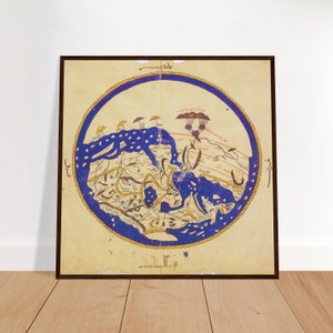 The Al Idrisi&#39;s World Map - 1154 AD