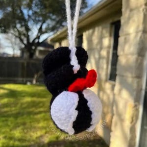 Hanging Venom Car Decoration | Crochet Venom | Car accessories | Rear view mirror decor | Gift idea | Comic | Symbiote Alien