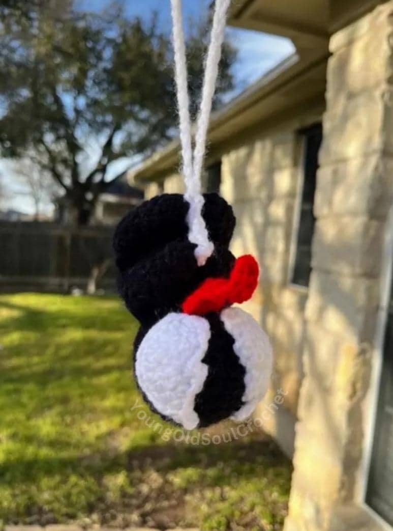 Hanging Venom Car Decoration | Crochet Venom | Car accessories | Rear view mirror decor | Gift idea | Comic | Symbiote Alien