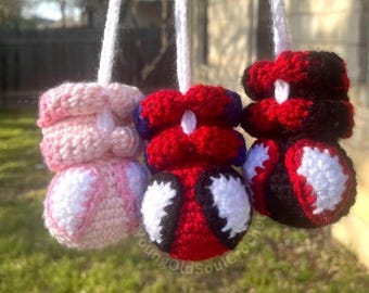 Hanging Spider|Man Car Decoration | Crochet Spider| Man | Car accessories | Rear view mirror  decor | Trio Spider | Man | Gift idea |