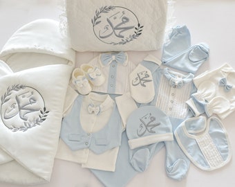 Baby Boy Soft Cotton Set - Embroidery Baby Set