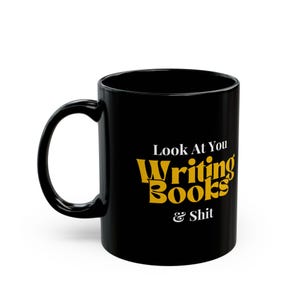 Writing Books Mug | Funny Gift for Authors | Writer Coffee Cup for Novelists & Book Lovers | Writing Motivation Mug