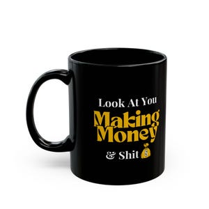 Geld verdienen Tasse | Lustiges Unternehmer Geschenk | Hustle Kaffeetasse für Business Inhaber & Boss Babes | Motivierende Geldbecher