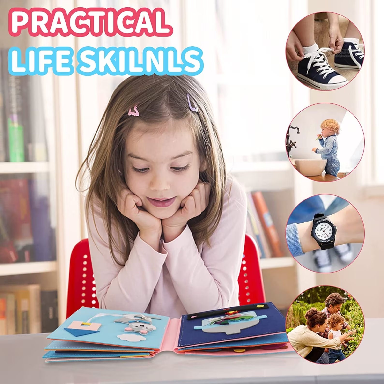 3D Quiet Book Montessori Toy Soft Felt Busy Book Early Etsy UK