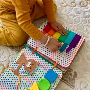 3D Quiet Book Montessori Toy Busy Book, Felt Montessori Book, Activity ...