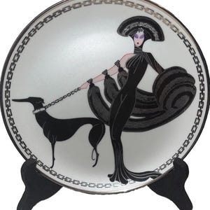 House of Erte 飾り皿 Symphony in Black Franklin Mint House of Erte