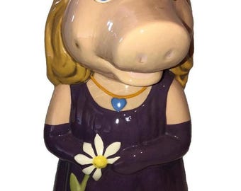 14” Vtg 1978 MISS PIGGY Handmade Porcelain Glazed Figurine Statue