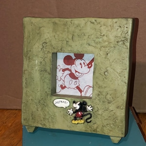 Mickey Mouse 3D Picture Frame 7x6.5x1.25” Holds 3” Photo Disney