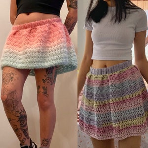 Patrón de falda plisada básica de crochet imagen 10