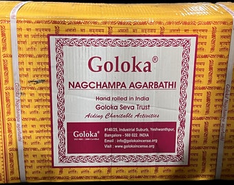 Goloka Nag Champa Masala Incense Sticks Yellow Incense 16g Fragrance Sticks
