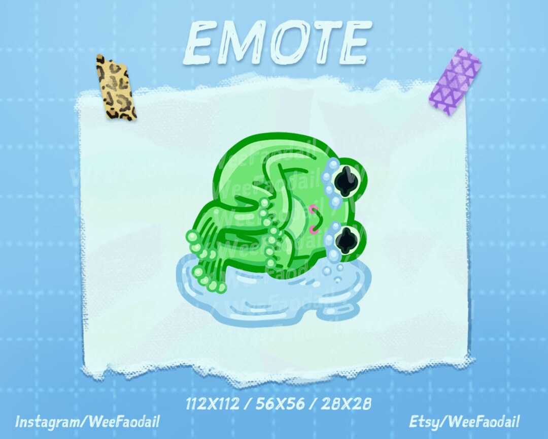 Crying Frog Emote: Twitch & Discord Stream Overlay (digital Download ...