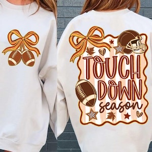 Touchdown Season Png, Football Game Day Png, Football Mama Png, Sport Png, Game Day Png, Fall Football Mom, Football Coquette Bow
