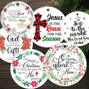 Christian Christmas Bundle Ornament png sublimation template, Faith Ornament Christmas design, Merry Christmas, Religious, Jesus, Nativity