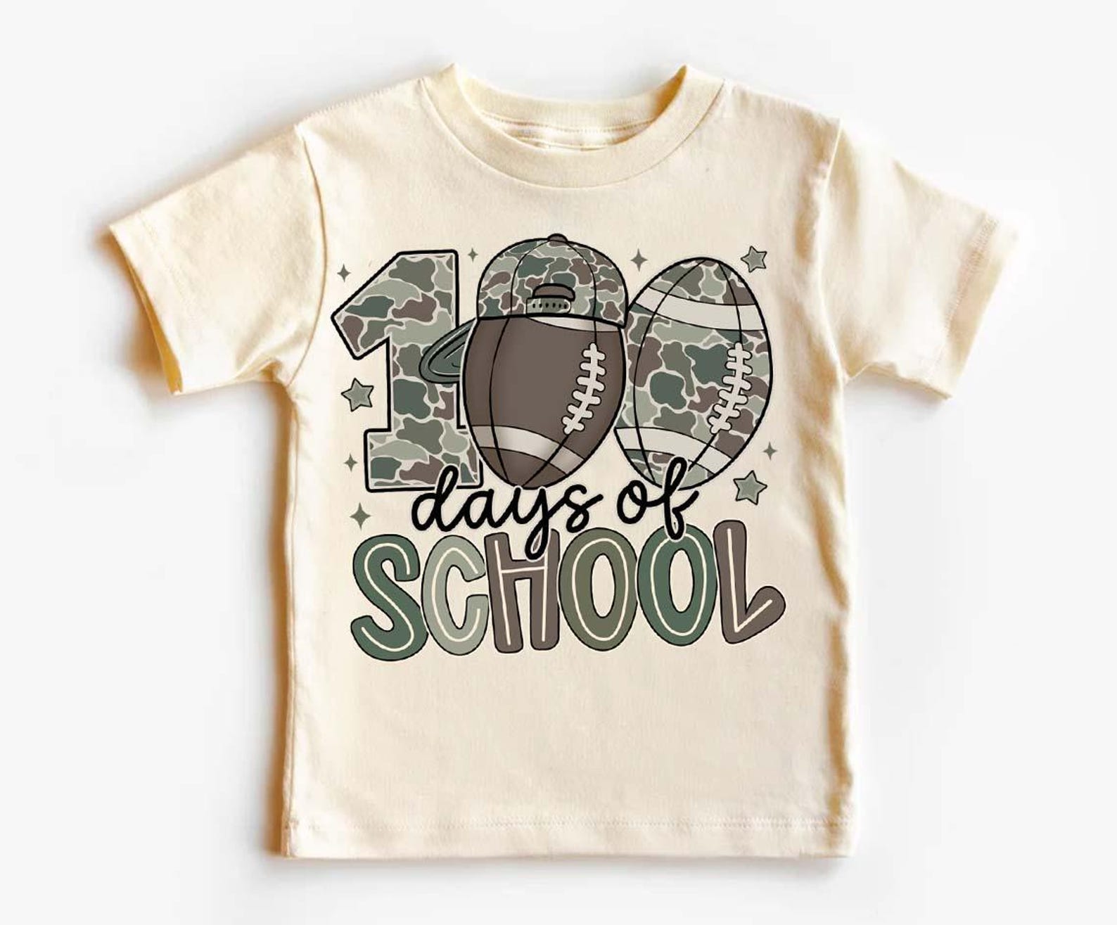 100 Days of School Football Camo Png, Camo Cap Boy School Shirt Design ...