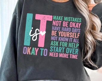 It's Okay To Make Mistakes Be Yourself Png svg , One Mental Health Breakdown svg, Mental Health Matters Png, Motivation Saying Sublimation