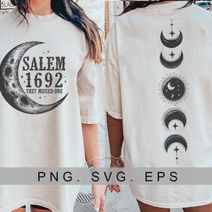 Retro Salem 1692 svg png, Salem They Missed One svg , Vintage Halloween svg, Salem Massachusetts Png,Girls Trip Salem ,Witch ,Salem Witch
