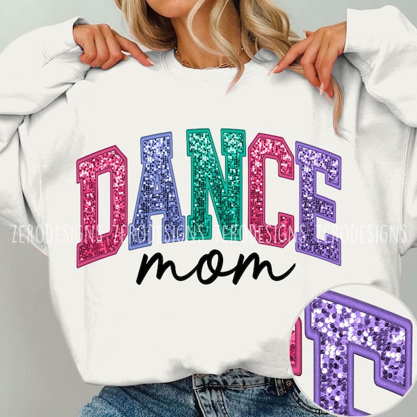 Dance Mom Faux Sequin PNG, Dance Mom faux sequin embroidery PNG file , Dance Teacher, Dance Competition, Dance mama PNG,Dancer Gift