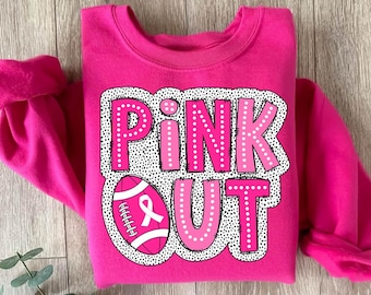 Breast Cancer Football pink out png,Breast Cancer PNG,pink ribbon Png, American Football png,pink out sublimation design,Cancer png