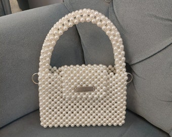 Handmade Pearl Bead Wedding Bag: Luxury Bridal Purse