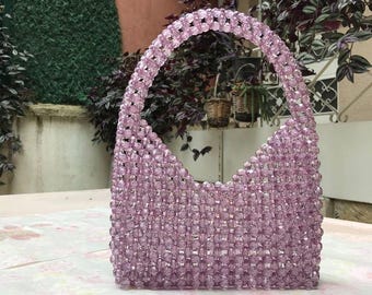 Handmade Beaded Clutch: Colorful Artisan Bag