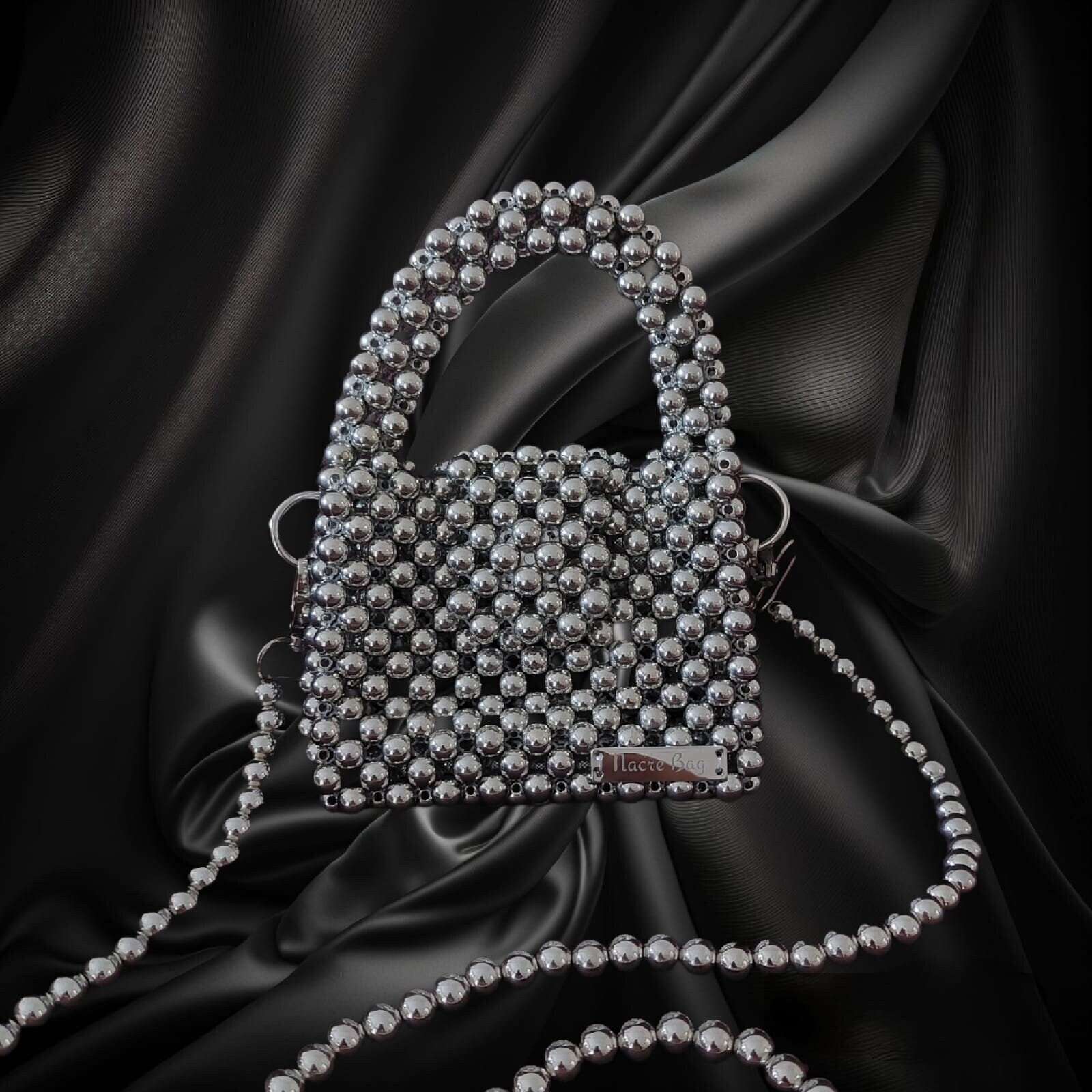 MOUSSY（マウジー）の「SILVER BEADED MINI バッグ（ショルダー