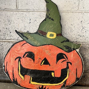 pumpkin wood cutout decoration Halloween