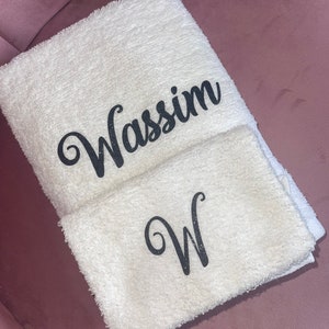 Gift box 7 items, personalized towel, personalized flute, personalized wedding ring holder, wedding gift, trousseau, couple gift image 8