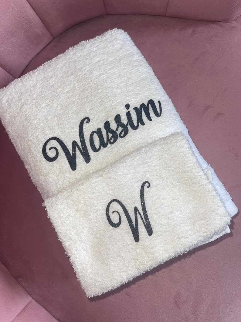 Gift box 7 items, personalized towel, personalized flute, personalized wedding ring holder, wedding gift, trousseau, couple gift image 8