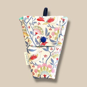 Scissor Case for Cross Stitch, Embroidery and Needlework | Handmade Cotton Holder | Gift for Stitchers & Crafters