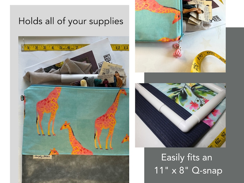 Project Bag for Cross Stitch Project Bag for Embroidery Project Bag for